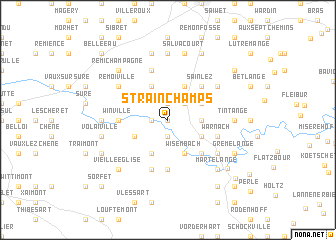map of Strainchamps