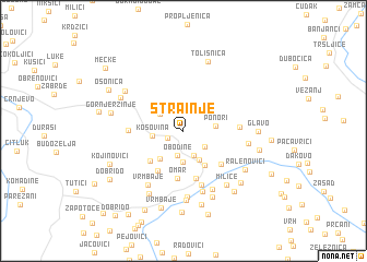 map of Strainje
