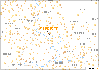 map of Straište