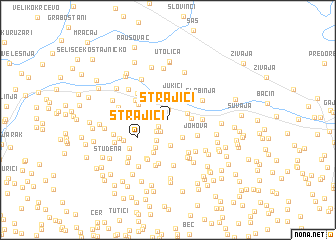 map of Strajići