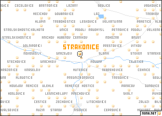 map of Strakonice