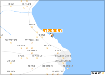 map of Strandby