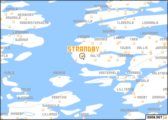 map of Strandby