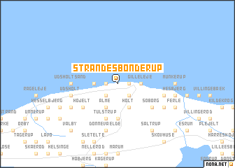 map of Strand Esbønderup