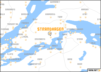 map of Strandhagen