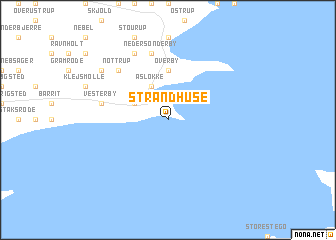 map of Strandhuse