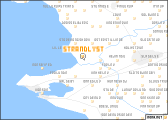 map of Strandlyst