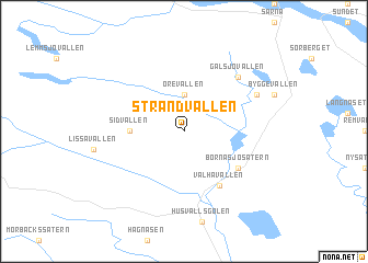 map of Strandvallen