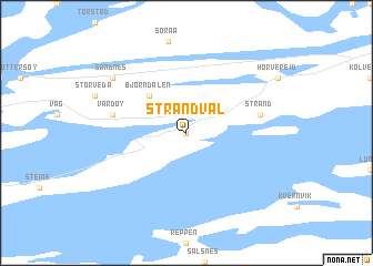 map of Strandval