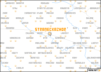 map of Stránecká Zhoř