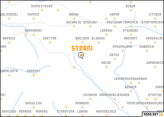 map of Strání