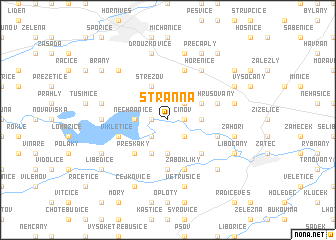 map of Stranná