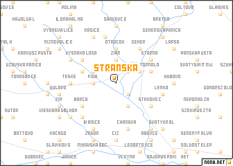 map of Stránska