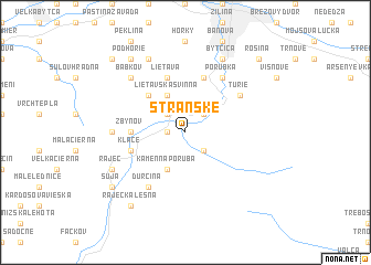 map of Stránske