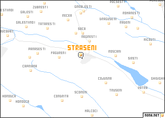 map of Străşeni