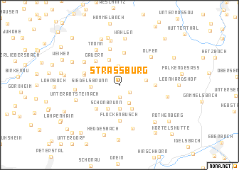 map of Straßburg