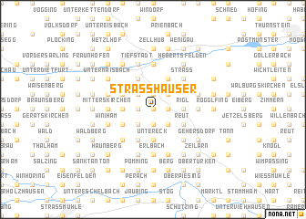 map of Straßhäuser