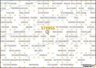 map of Straß