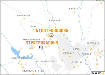 map of Stratford Oaks
