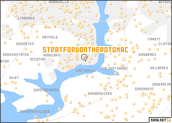 map of Stratford on the Potomac