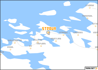 map of Straum