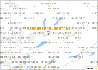 map of Strausberg-Vorstadt