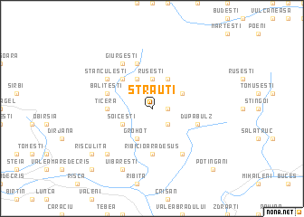 map of Străuţi