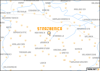 map of Stražbenica