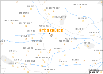 map of Straževica