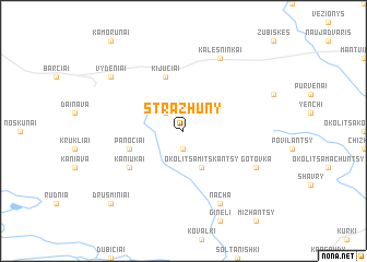 map of Strazhuny