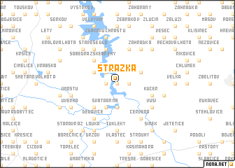 map of Strážka