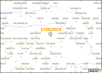 map of Strażnica