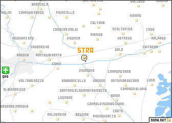 map of Stra