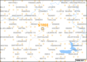 map of Strée