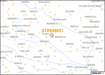 map of Strehovci