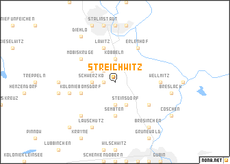 map of Streichwitz