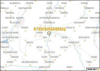 map of Streisîngeorgiu