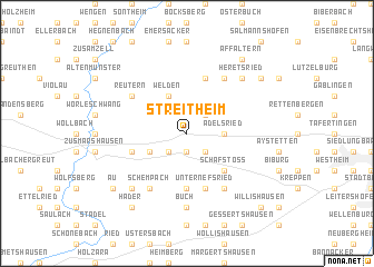 map of Streitheim