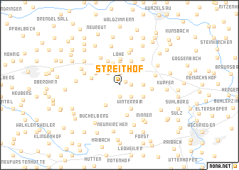 map of Streithof