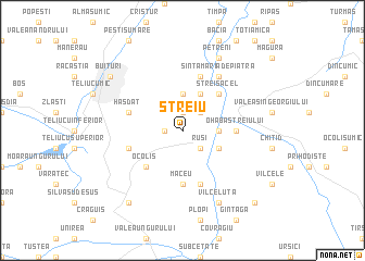 map of Streiu