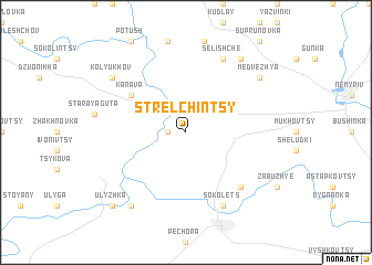 map of Strelʼchintsy
