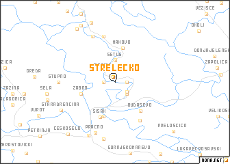 map of Strelečko