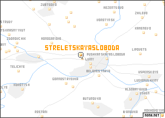 map of Streletskaya Sloboda