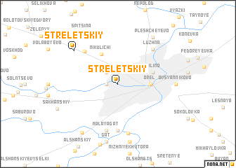 map of Streletskiy