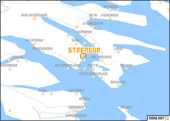 map of Strendur