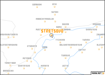 map of Stretsovo