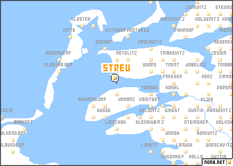 map of Streu