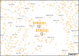 map of Stričići