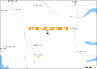 map of Strickland Crossing