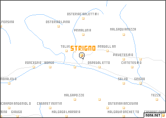 map of Strigno